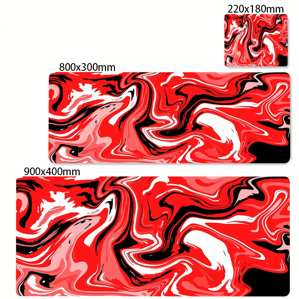XXL Black and White Strata Liquid 900x400 Mouse Pad Computer Laptop Anime Keyboard Mouse Mat Large Mousepad Keyboards Desk Mat