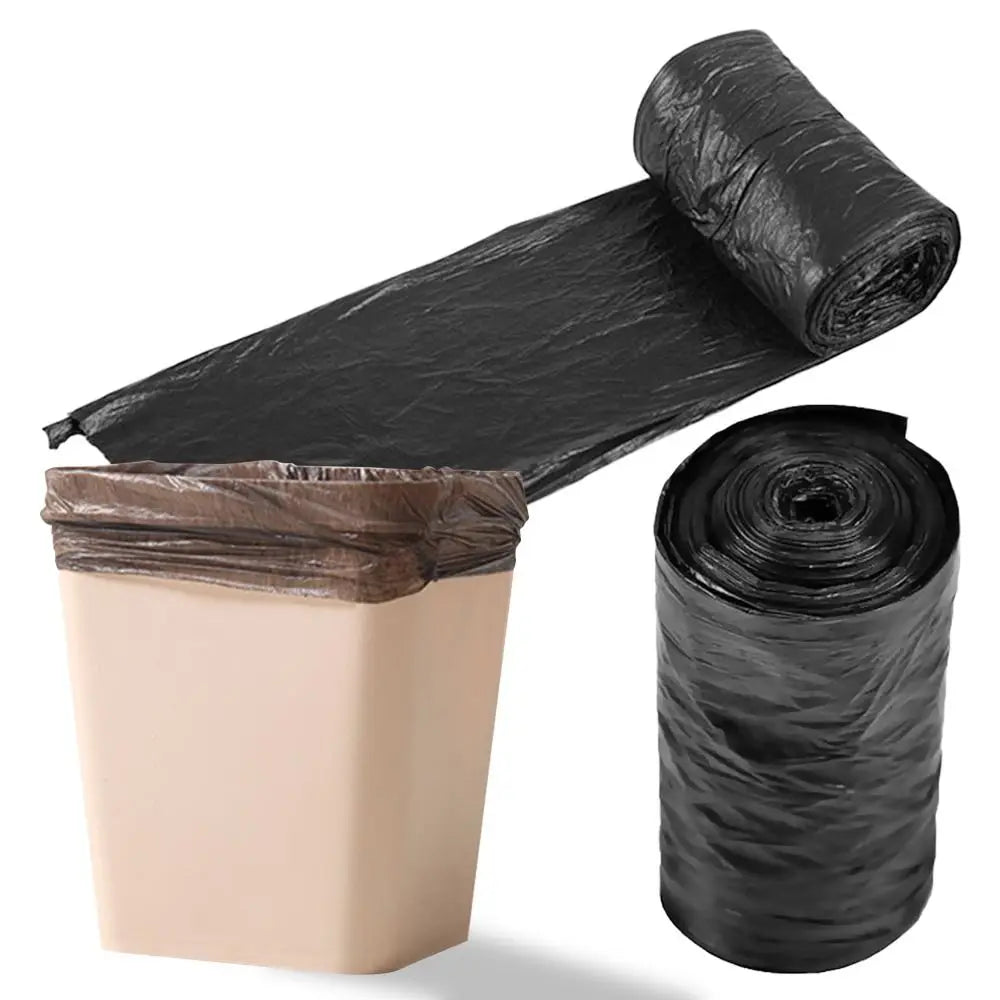 1 Rolls 13Bags/Roll Disposable Garbage Bag Trash Can Bin Points Off Rubbish Bag Black 40x50cm Plastic Bags Bathroom Kitchen