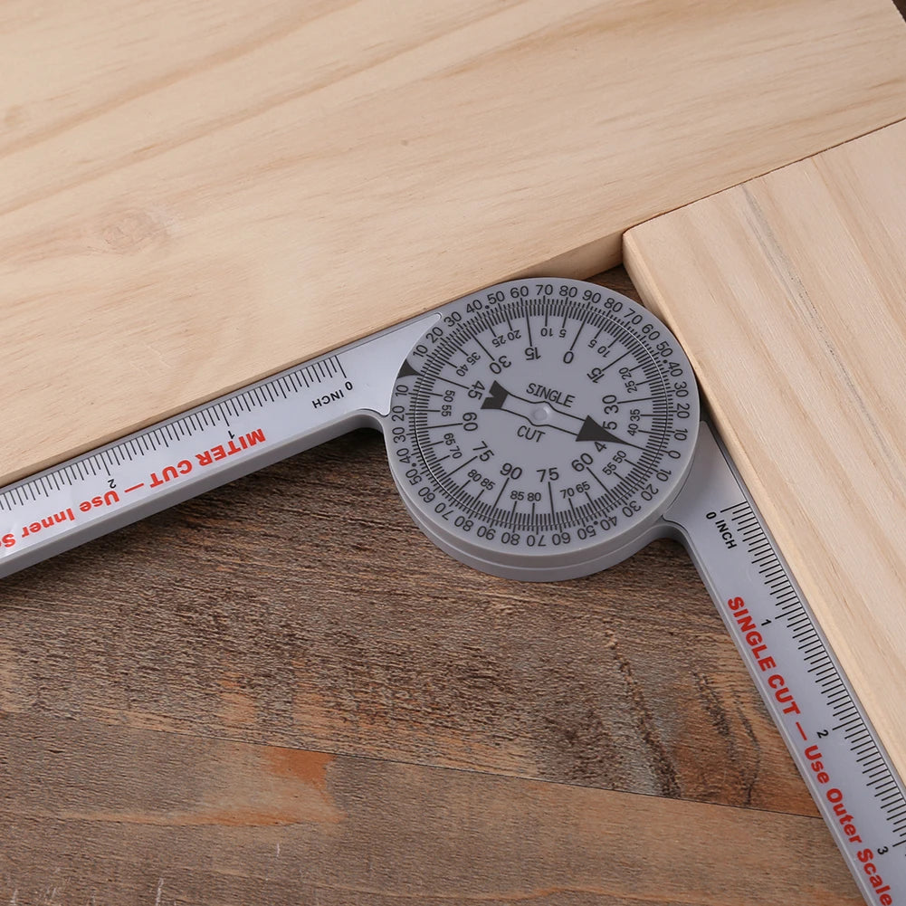Professional Miter Saw Protractor Angle Finder Precision Miter Angle Finder Plumbers Woodworking Scale Mitre Saw Measuring Tool