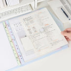 INS Style Loose Leaf A4 File Folder Transparent Detachable Data Book Students Stationery Office Storage Booklet School Office