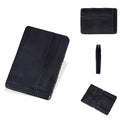 Business Thin Multi-Functional Short Bifold Card Holder Simple Elastic Nylon Belt Multi-Slot Wallet