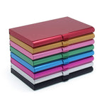 1 Pc Men Business Card Case Stainless Steel Aluminum Holder Metal Box Cover Women Credit Business Card Holder Case