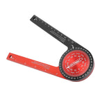 Miter Saw Protractor 360 Degree Aluminum Alloy Cutting Positioner Miter Saw Angle Ruler Gauge Finder Angle Ruler Saw Protractor