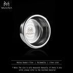 MUVNA Precision High Extraction Mobius Espresso Basket Filter, Micro Sieve Filter Basket with 304 Stainless Steel for 51/54/58mm