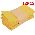 Table Cloth Napkins Durable Polyester Thicken Placemat Reusable for Kitchen Dining  Wedding Decoration 16inch*16inch