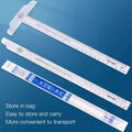 2/1pcs Multifunction Rotatable T-Square Ruler 4mm Thicken Plastic Math Line Circular Transparent Folding Geometric Drawing Ruler