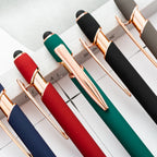 5-10Pieces Ballpoint Pen with Stylus Tip, Metal, 2 in 1 Stylus Ballpoint Pen 1.0 mm Black Ink  for Smartphone, Tablet