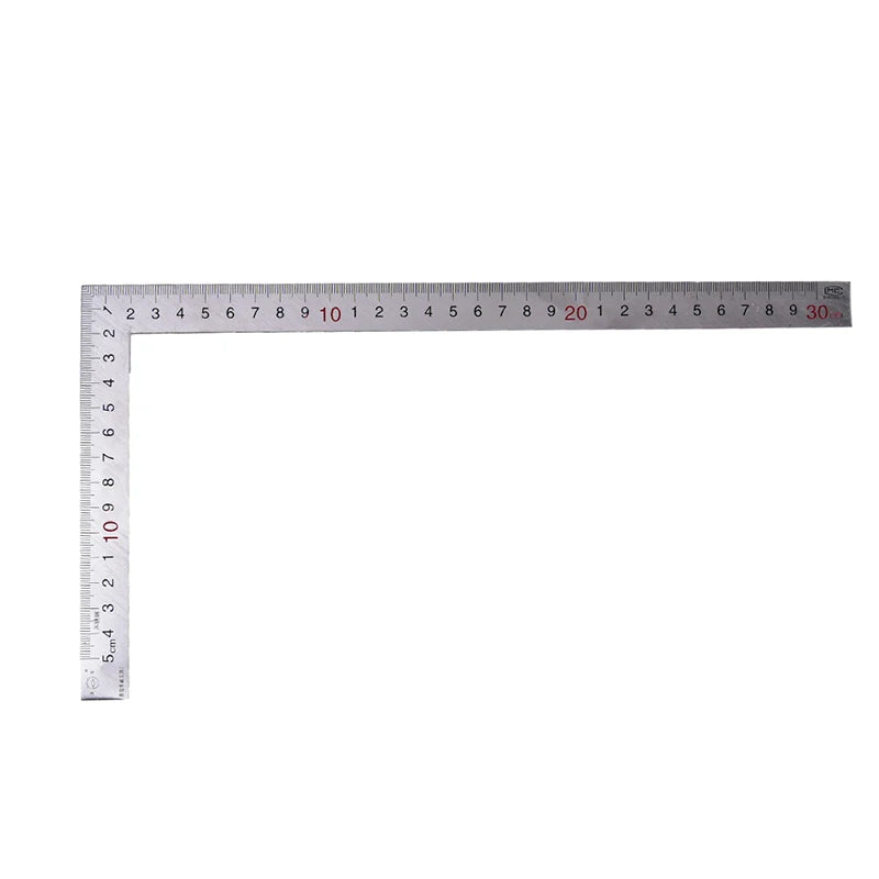 15x30cm Stainless Steel  90 Degree Angle Metric Try Mitre Square Ruler Scale