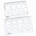 Transparent drawing size square square ruler hexagonal triangle ruler drawing design ruler scale line