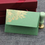 10pcs/special Paper Card Hot Stamping Invitation Letter Envelope, Pearl Paper Packaging Thick Envelope
