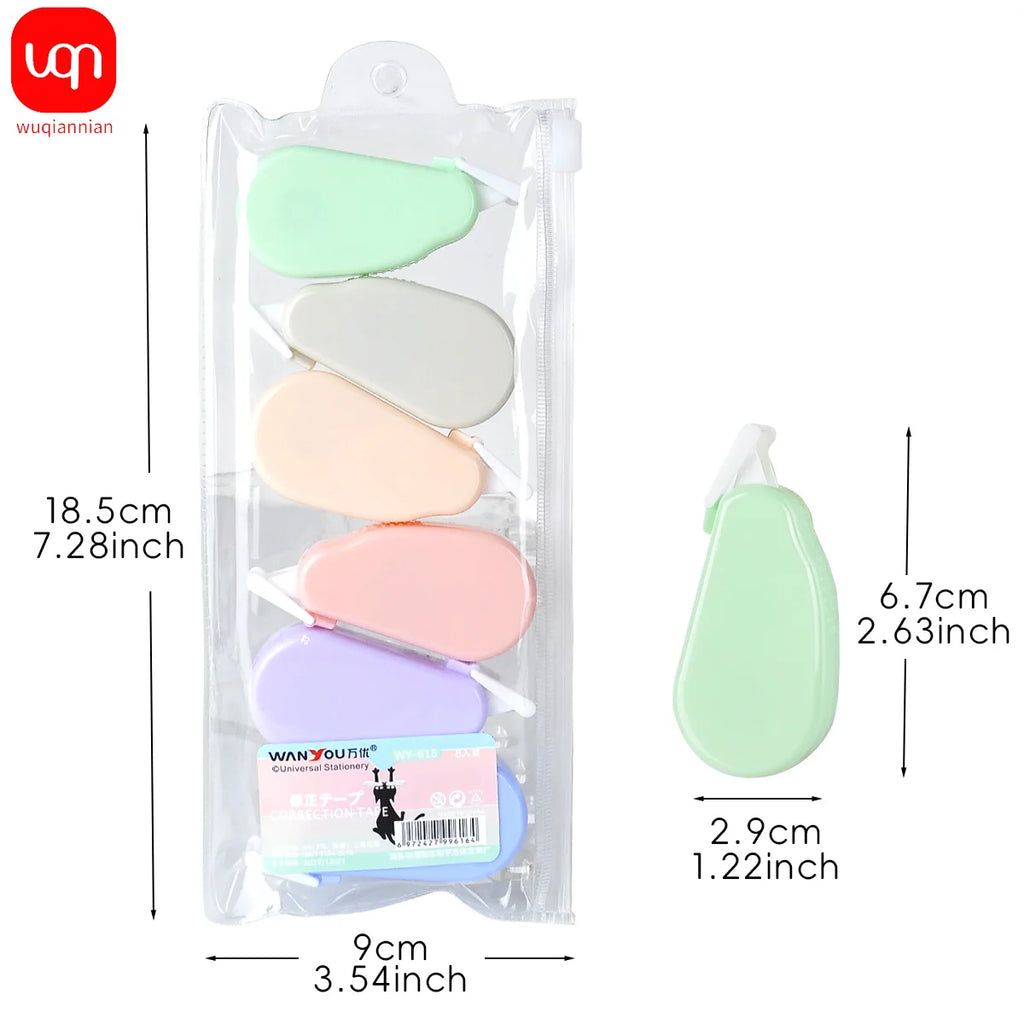 WQN-6pcs/Set Simple Portable Calibration With White Calibration Tools School Accessories Office And School Supplies Stationery