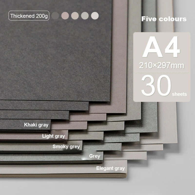 A4 Colored Cardstock 50sheets Thickened Hard Paper 200 gsm Card Stock Colorful Drawing Paper for DIY Art Card Making Scrapbook