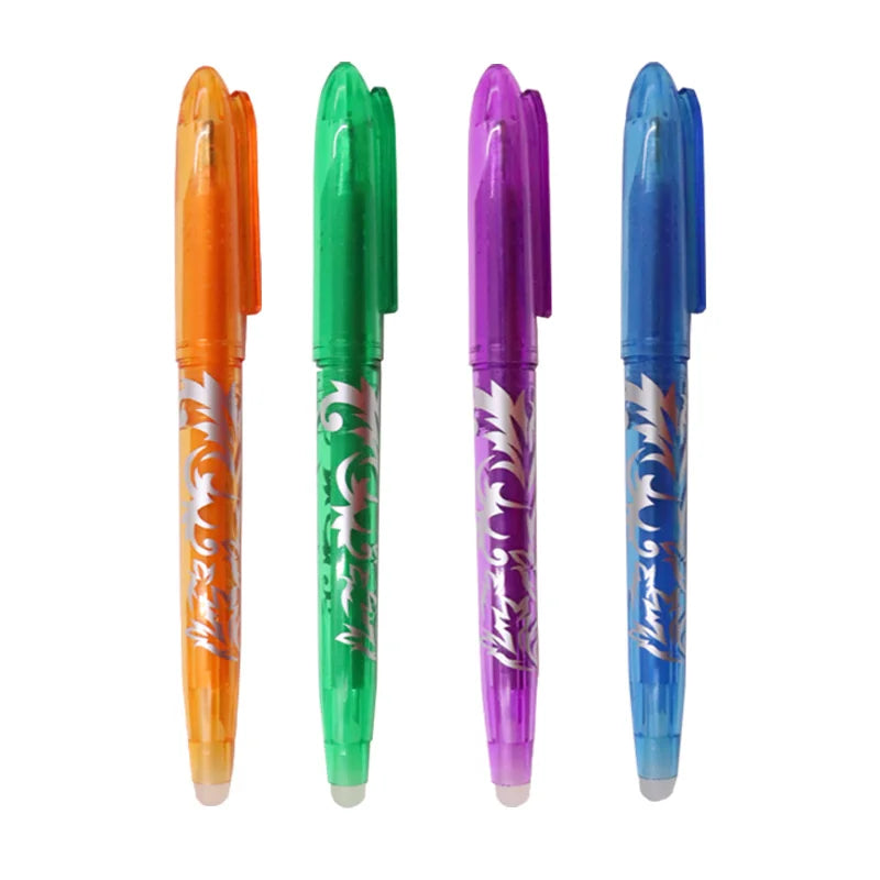 8/4pcs Erasable Gel Pen  Multi-Color0.5mm Tip Painting Writing Drawing School Black Blue Red Pink Orange Green Purple Light Blue