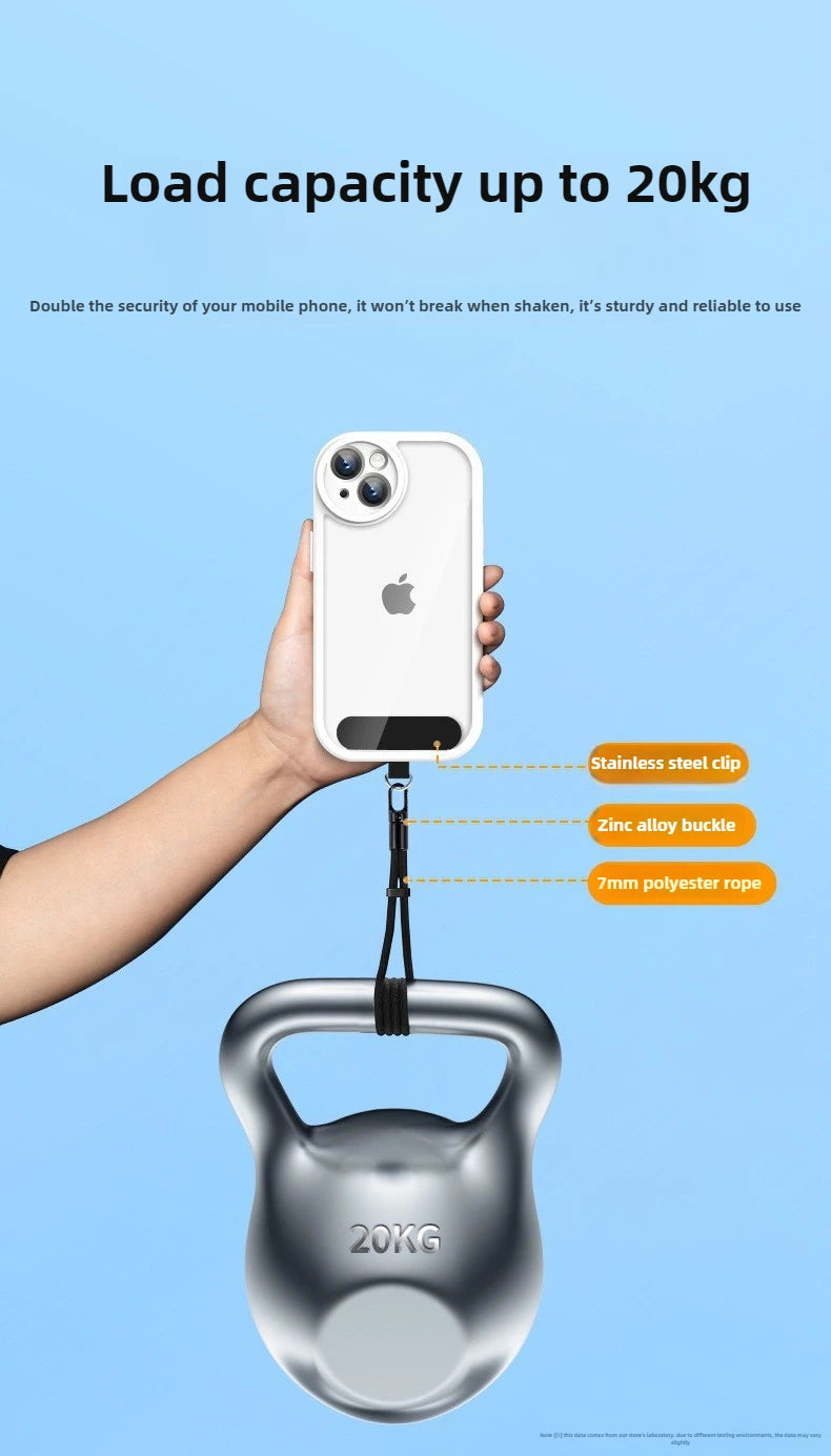 1pc Universal Adjustable Mobile Phone Lanyard Short Wrist Strap with Self-locking Anti-drop Design Durable Polyester Phone Strap