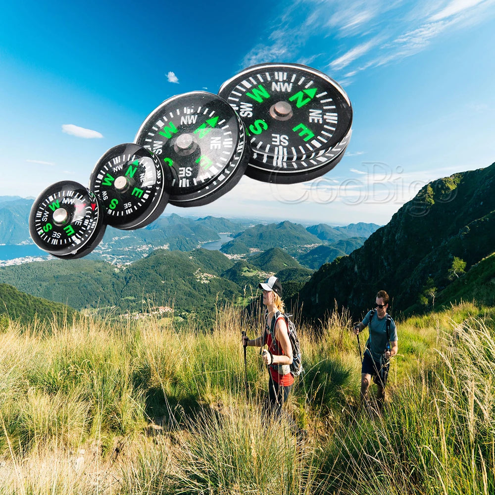 10pcs Paracord Bracelet Compass Portable Handheld Compasses Outdoor Camp Night Fishing Hiking Climbing Survival Navigation Tool