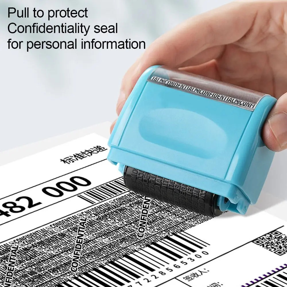 Durable Roller Identity Protection Stamps Safety Portable ID Security Stamp Privacy Protection Identity Address Blocker