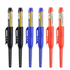 45mm Waterproof Deep Hole Marker Pens Long Nib Head Carpenter Pen Black/Blue/Red Ink for Multi-Purpose Woodworking Hand Tools