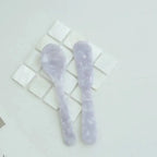 Acrylic Ice Cream Spoon Unbreakable Unique Pattern Tableware Spoon Cake Ice Cream Spoon Butter Cutter