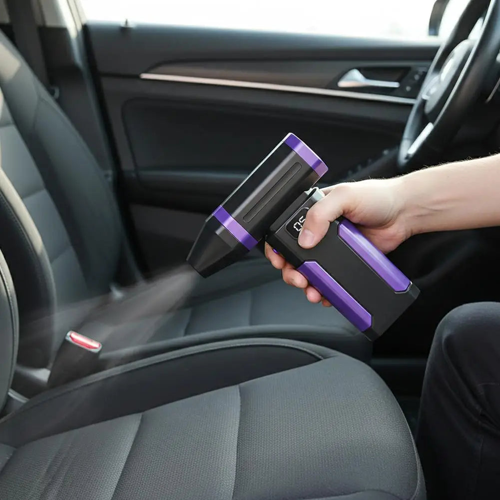 150000RPM Dust Blower With LED Light Powerful Handheld Rechargeable Blower Electric Air Duster 5 Speed
