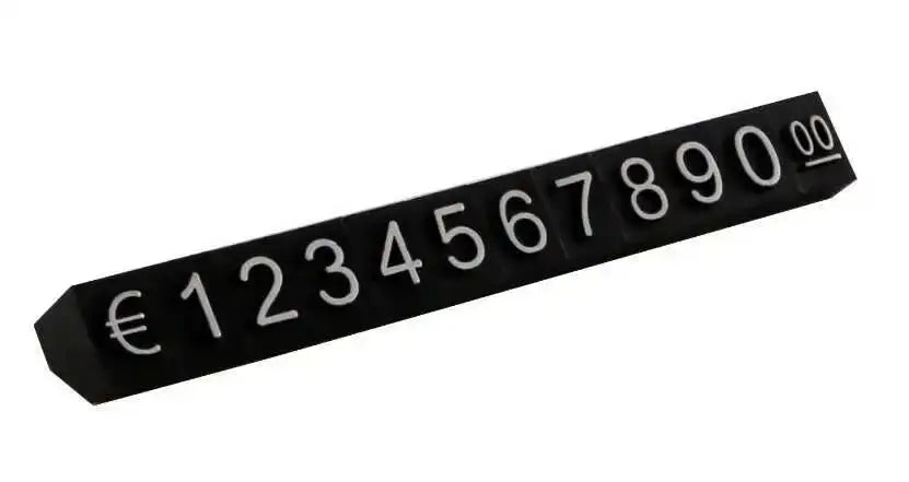 10pcs 9x6mm Adjustable Dollars Number Stand Watch Labels Cube Price Tags