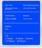 Portable High-precision Measuring Tape Thickened Wear-resistant Tape Measure Retractable Blue 3M 5M 7.5M 10M Work Measuring Tool