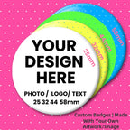 Custom Button Pins Multiple Sizes Custom Button Badges Personalized Photo Logo Tinplate Round Brooch  DIY Accessory Gift