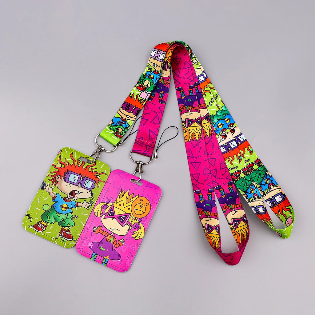 Animated Comedy Lanyard for Key Neck Strap ID Card Cell Phone Strap Badge Holder Hang Rope Keychain Accessories Gifts