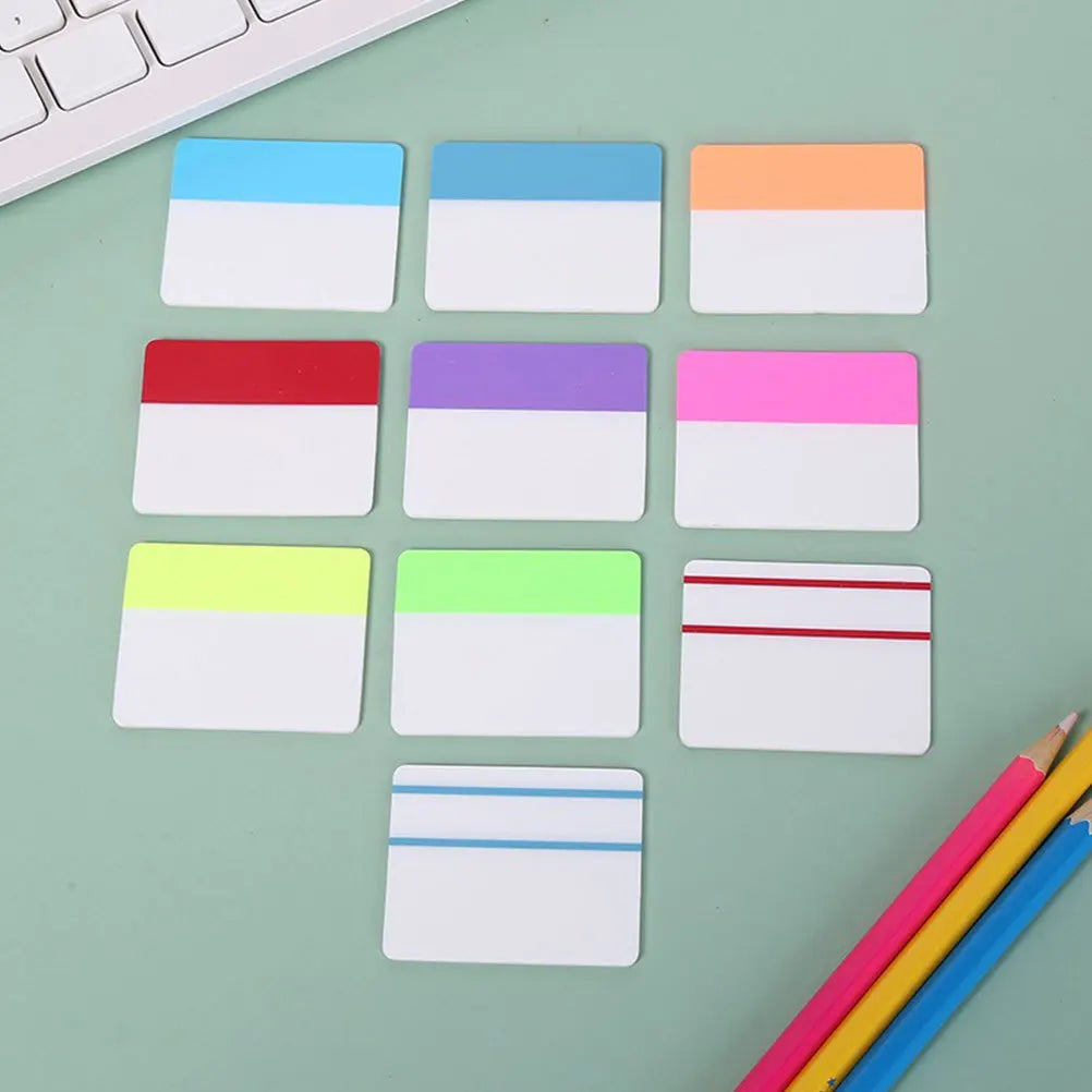 Waterproof Writing Index Transparent Sticky Tabs For Books File Folders Notebook Page Markers Self Adhesive Divider Tabs