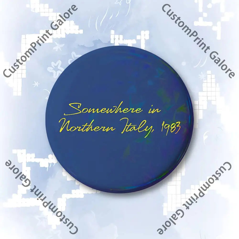 C-Call me by your name Customizable Badge Tinplate Brooch Laser Film Lapel Pin for Decoration Party Small Gifts