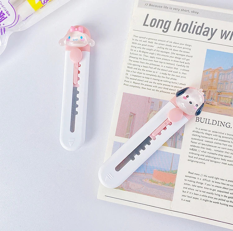 Cute Cartoon Mini Cutter Utility Knife Student Art DIY Tools Creative Stationery School Supplies
