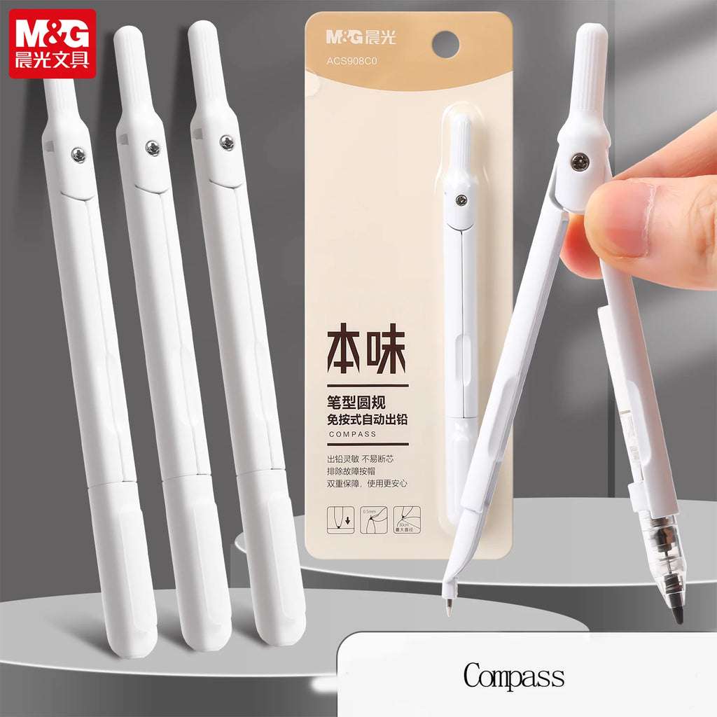 M&G All-in-One Compass Multi-Functional Professional Drawing Tool for Middle & High School Students Stylish Mechanical Design