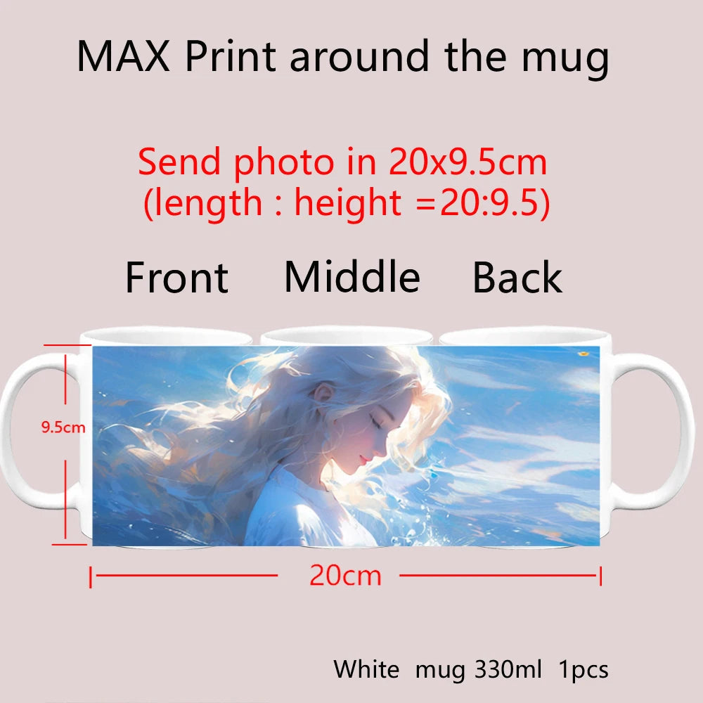 Personalised Your Photo Mug, Custom NAME IMAGE Cup, Customize Coffee Mugs, Tea Cups, Mothers' Day, Fathers' Day Wedding Gift