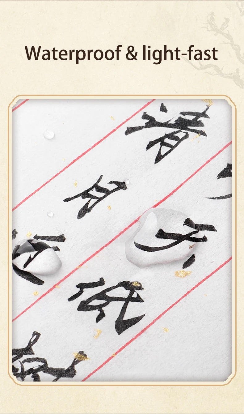 BAOKE S010 Liquid Calligraphy Pen Set 4 Tips Waterproof Pigment Ink Calligraphy Brush Pen