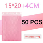 100/1 PCS Pink Poly Bubble Mailers Padded Envelopes Self Seal Padded Envelopes Gift Bags Packaging Envelope School Supplies