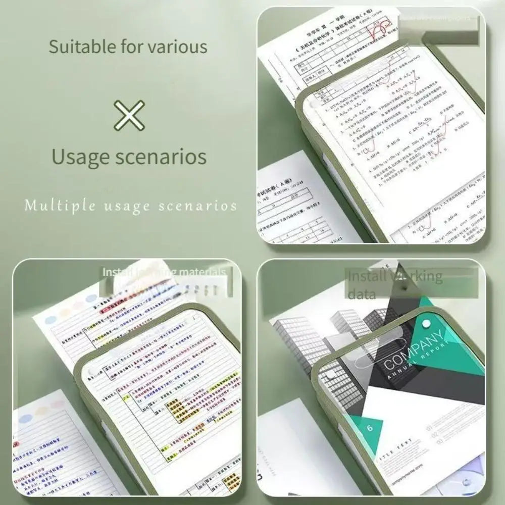 A4 Accordion File Folder Translucent 13 Pockets Expanding Letter Labels School Home Office Document Receipt Filing Organizer