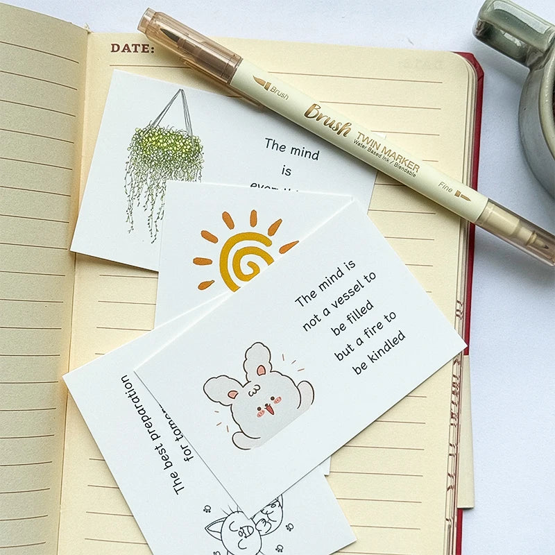 Mr Paper, 90 Inspirational Affirmation Cards Student Stationery Supplies kawaii stationery cardstock paper affirmation cards
