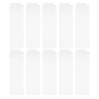 10Pcs Plastic Binder Dividers Writable Tabs Mini Index Dividers Loose Leaf Notebook Tabs Planner Dashboard Inserts Office School