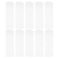 10Pcs Plastic Binder Dividers Writable Tabs Mini Index Dividers Loose Leaf Notebook Tabs Planner Dashboard Inserts Office School