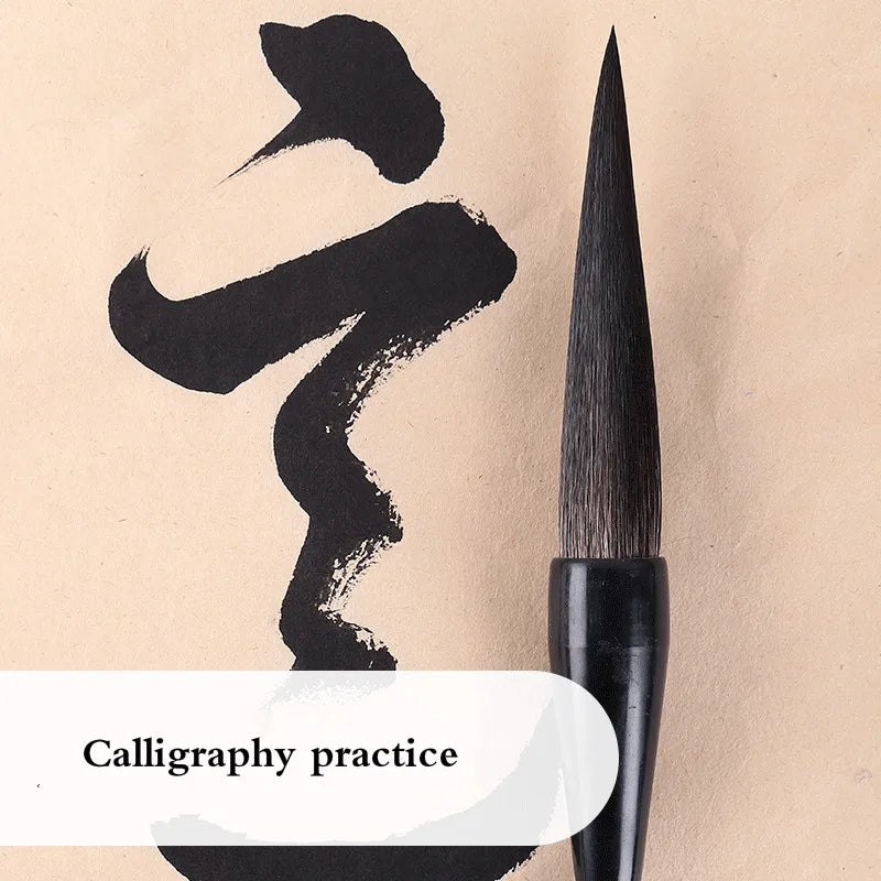Chinese Calligraphy Pen Brush Large Running Script Cursive Brush Long Mixed Hair Hopper-shaped Calligraphie Painting Brushes Pen