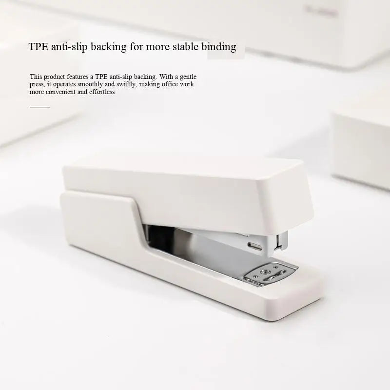 Deli Nusign NS082 Effortless Stapler Fashion Simple Design 3 Colors 20 Sheet Capacity Compatible with 24/6 & 26/6 Staples