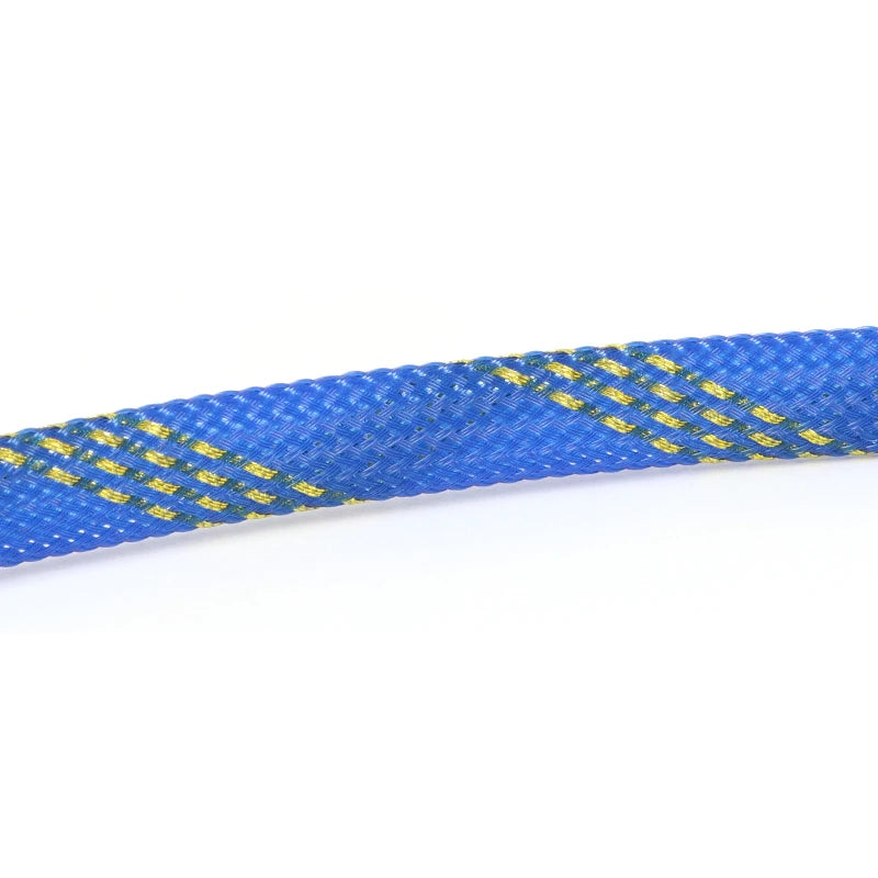 5M Multicolor PET Insulated Braid Sleeving 2mm - 40mm Expandable Wire Cable Sheath Flame-retardant Nylon Braided Mesh Tube DIY