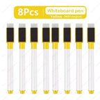 1-48Pcs Magnetic Erasable Whiteboard Pen Color Options Numbering Stationery Office Teaching Supplies for Blackboard Student Note