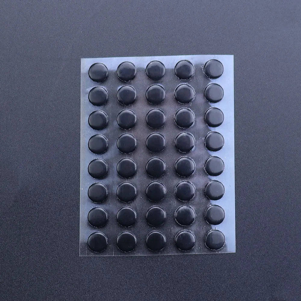 JCD 40Pcs 6.5mm Diameter 0.8mm Thickness Small Dots Universal Mouse Skates for Logitech Rubberized Mouse Foot Glide Feet Sticker