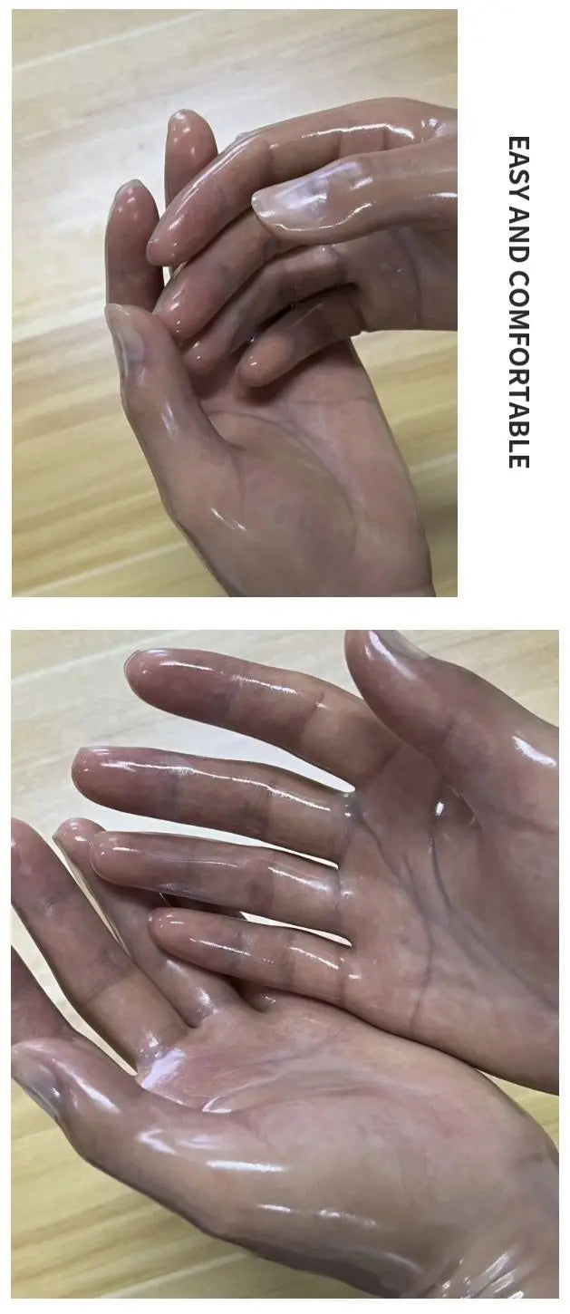 Latex Gloves Ultra-thin Transparent Rubber Finger Gloves Adult Unisex Sexy Lingerie Accessories High Elasticity Tight Fitting