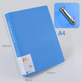 2-ring File Binder File Folder A4 Binder Folder Cover Office Document Organizer Can Hold 200 Sheets Test Paper Desk Organizer
