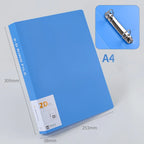 2-ring File Binder File Folder A4 Binder Folder Cover Office Document Organizer Can Hold 200 Sheets Test Paper Desk Organizer