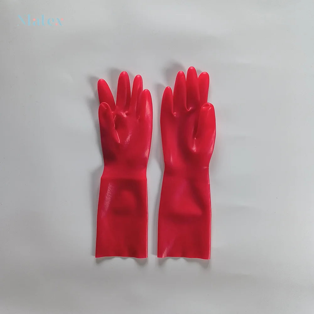 Natural Latex Gloves Short Cosplay Accessories 0.4 Thickness Excellent Elasticity and Softness
