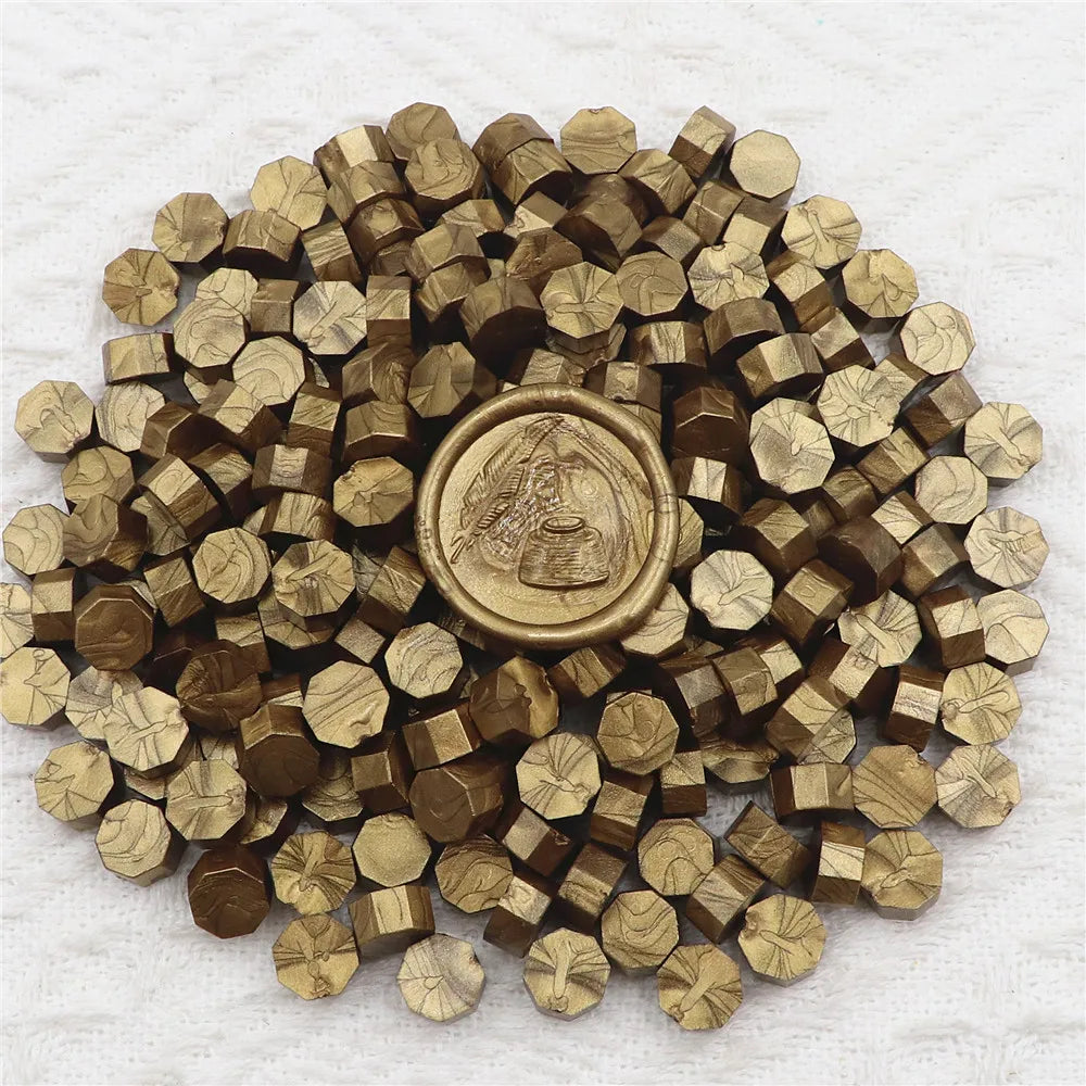 200pcs Octagon Sealing  Wax Beads for Wax Seal Stamp for Scrapbooking Cards Envelopes Wedding Invitations Gift Packaging
