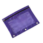 Zippered Binder Pencil Pouch Pen Case Stationery Multicolored B5 File Holder PVC With 3 Rings Pencil Case Folder File Package