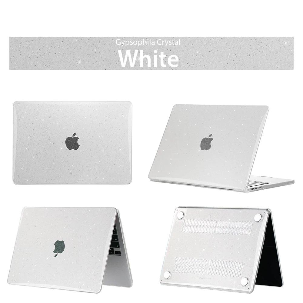 Glitter Laptop Case For Macbook 15 A1707 A2941 A2141 Laptop Case For Apple Macbook Case Bag For Air 13 A2681 A2337 A1466 A2338